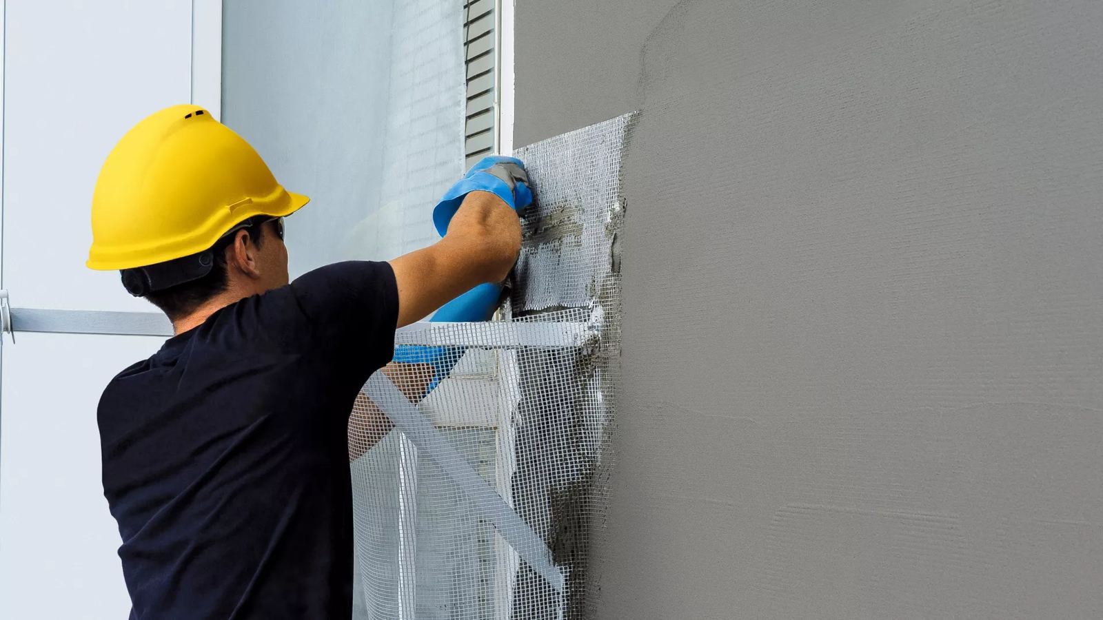 Finishing works (plastering and painting)