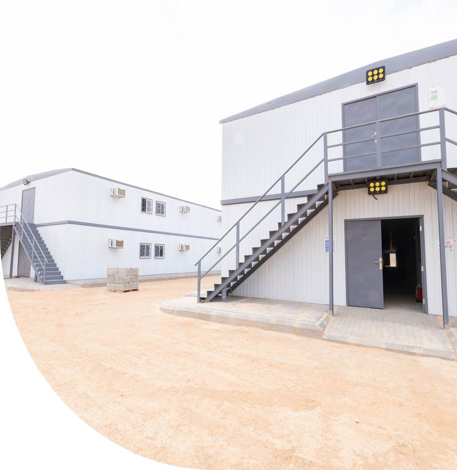 Prefabricated rooms, caravans and cabins